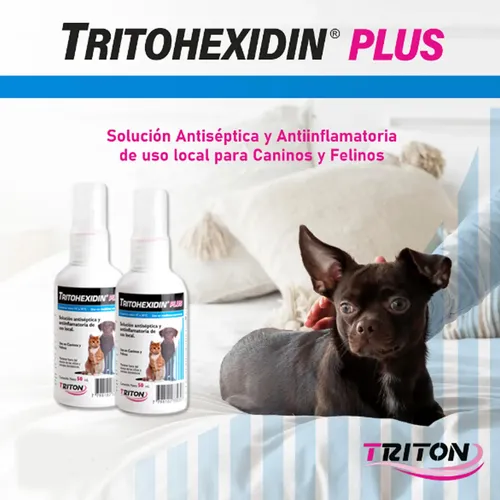 Tritohexidin Plus Spray 50ml Solucion Antiseptico Perro Gato Tritohexidin Plus - Imagen 5