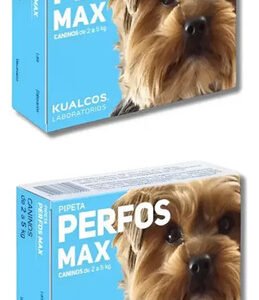 Pipeta Perfos Perros Pulguicida Garrapaticida 2 A 5 Kg X2 Perfos 2 A 5kg X2