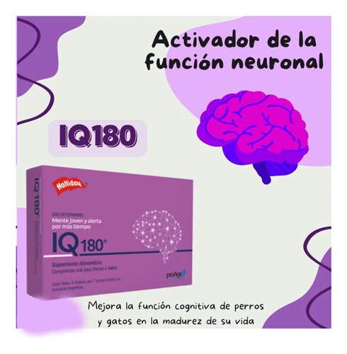 Iq180 21 Comp Neuroprotector Perros Y Gatos Pack X 2 - Imagen 3