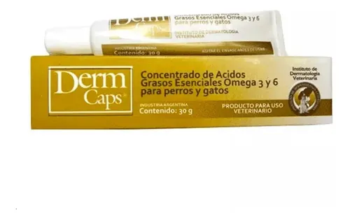 Derm Caps Pomo X 30 Grs Omega 3 Y 6 Perros Gatos Pelaje - Imagen 3