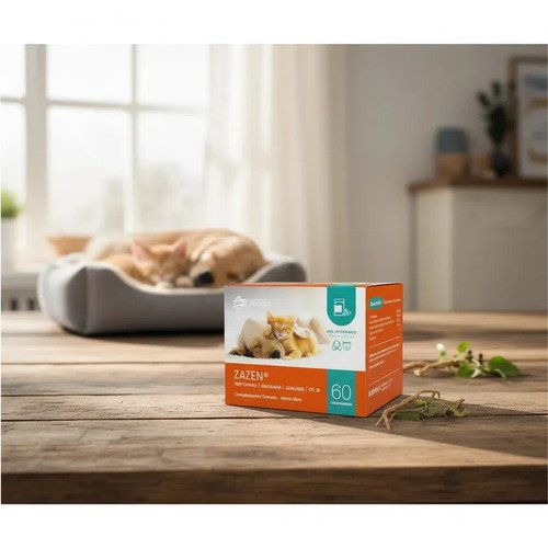 Suplemento Antiestrés Para Perros Y Gatos Con Valeriana Y Triptófano X 60 Comprimidos Janvier - Imagen 2