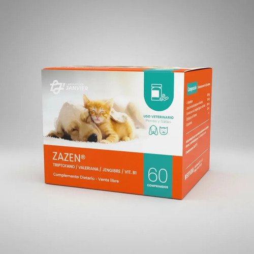 Suplemento Antiestrés Para Perros Y Gatos Con Valeriana Y Triptófano X 60 Comprimidos Janvier - Imagen 4