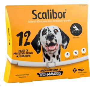Scalibor Collar Antipulgas Y Garrapatas Perros 65 Cm 6 Meses - Blanco