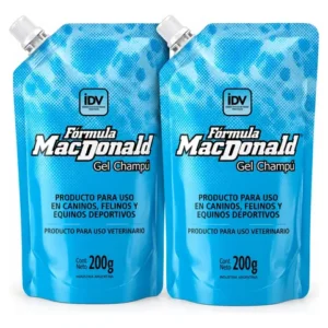 Shampoo Para Perros Formula Macdonald En Gel 200 Gr Pack X2 Coco
