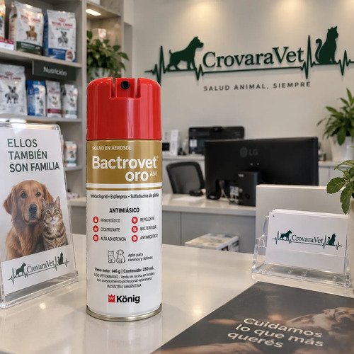 Curabichera Perros Y Gatos Cicatrizante Bactrovet Oro X250ml - Imagen 4