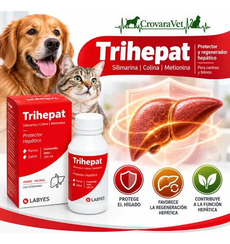 Suplemento Trihepat X 100 Ml Perro Gato Protector Hepático - Imagen 2