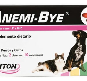 Anemi-bye 20 Comp. Hierro Para Perros Y Gatos Anemia