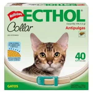 Collar Ecthol Antipulgas Garrapatas Para Gatos Hollidays Agua