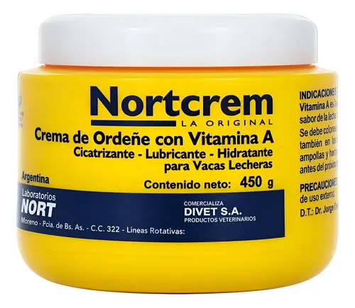 Crema De Ordene Ordeñe Con Vitamina A Notrcrem 450 Grs Inolora E Incolora