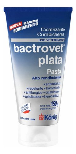 Bactrovet Plata Pasta Curabichera Perros Pomo X 150 Grs