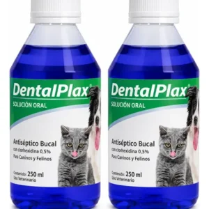 Dental Plax X2 Antiséptico Bucal Mascotas Perro Gato 250 Ml Pollo