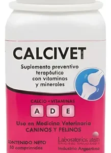 Suplemento Calcivet Forte Mascotas Suplemento 50compr