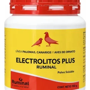 Electrolitos Plus X100grs Para Palomas Canarios Aves Ruminal