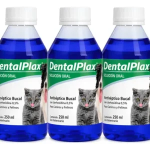 Dental Plax, X3 Antiséptico Bucal Mascotas Perro Gato 250 Ml Pollo