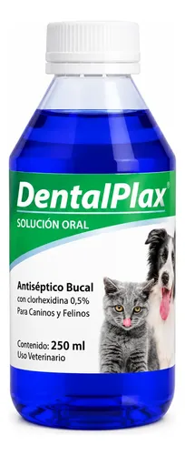 Dental Plax, X3 Antiséptico Bucal Mascotas Perro Gato 250 Ml Pollo - Imagen 2