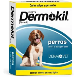 Pipeta Dermokil Caninos Perros 10 A 20 Kg Pulgas Garrapatas Dermokil 10 A 20kg