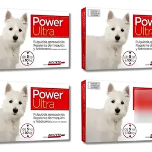 Pipeta Para Perros Power Ultra 5 A 10 Kg Pack X4 Power Pipeta 4 A 10kg X4 Unidades