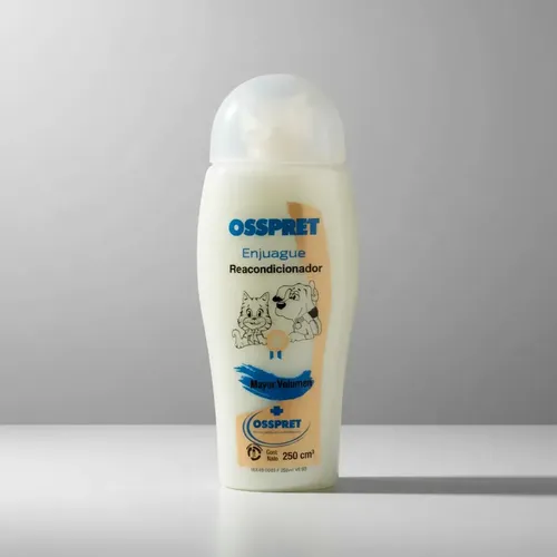 Reacondicionador Antiestático Osspret 250ml Perros Gatos Fragancia Manzana - Imagen 7