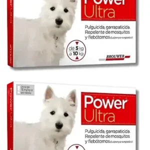 Pipeta Para Perros  Power Ultra 5 A 10 Kg Pack X2 Power 4 A 10