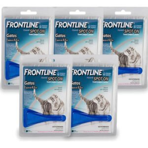 Frontline Spot On Pipeta X5 Antiparasitaria Gatos H/10 Kg Azul