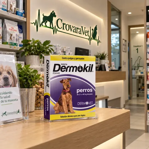 Pipeta Dermokil Caninos Perros 20 A 40 Kg Pulgas Garrapatas Dermokil 20 A 40kg - Imagen 4