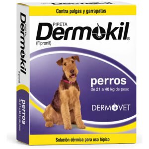 Pipeta Dermokil Caninos Perros 20 A 40 Kg Pulgas Garrapatas Dermokil 20 A 40kg