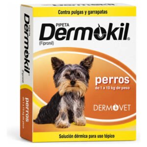 Pipeta Dermokil Caninos Perros Hasta 10kg Pulgas Garrapatas Dermokil Hasta 10kg