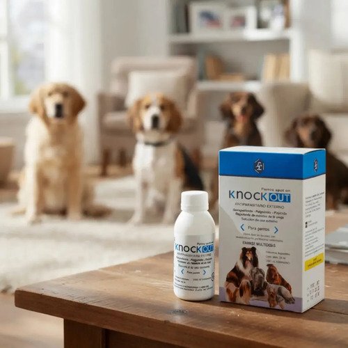 Pipeta Multidosis Antipulgas Garrapata Knock Out Perro 50ml Agua - Imagen 2