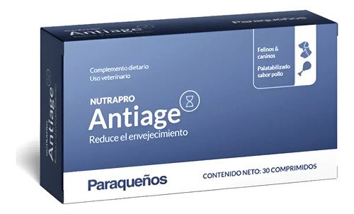 Nutrapro Antiage Suplemento Perros Gatos 30 Comp. Pack X 2 - Imagen 2