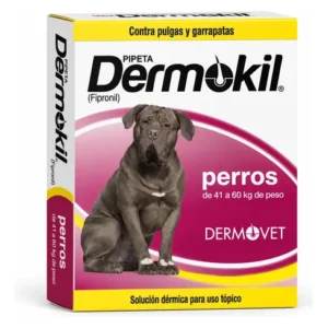 Pipeta Dermokil Caninos Perros 40 A 60kg Pulgas Garrapatas Dermokil 40 A 60kg